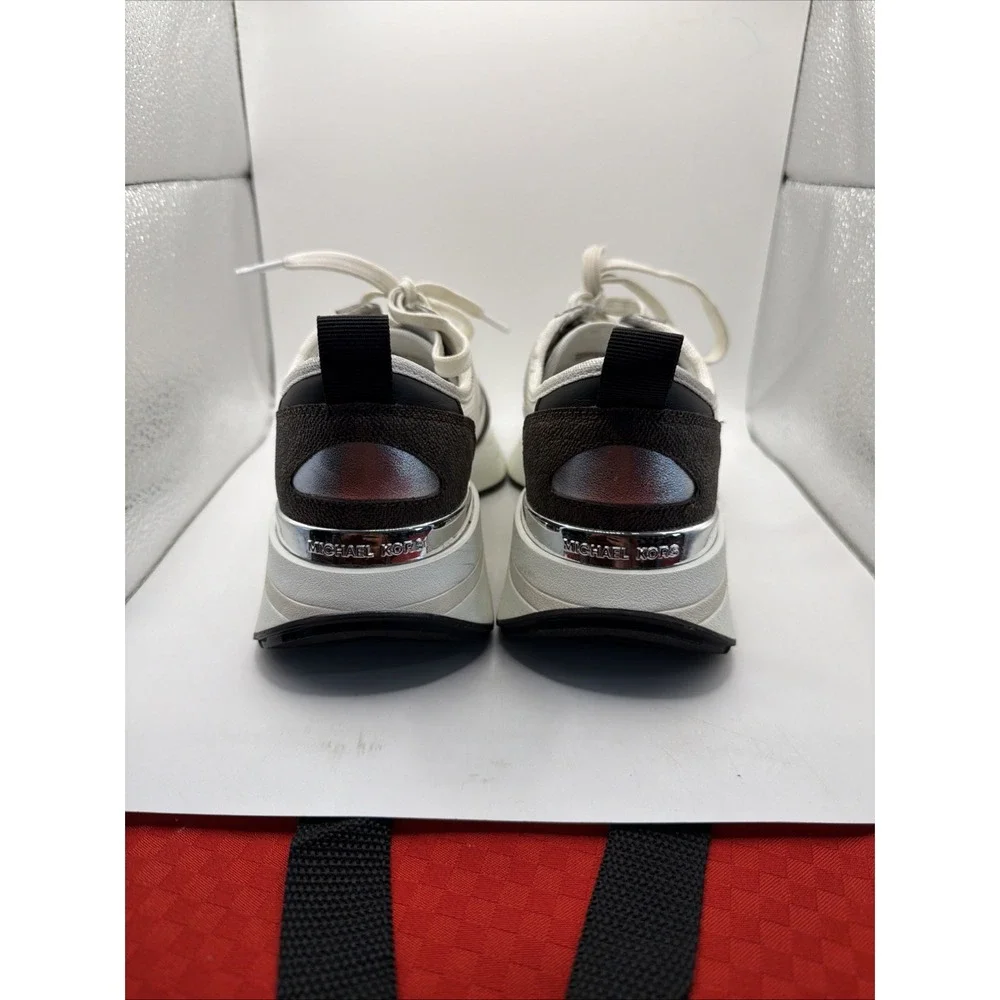 Michael Kors Flynn Trainer Sneakers Brown Multi Size 6